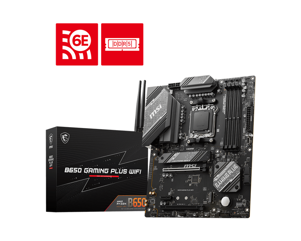 MSI B650 Gaming Plus WIFI Ryzen 7000 Series AM5 Motherboard